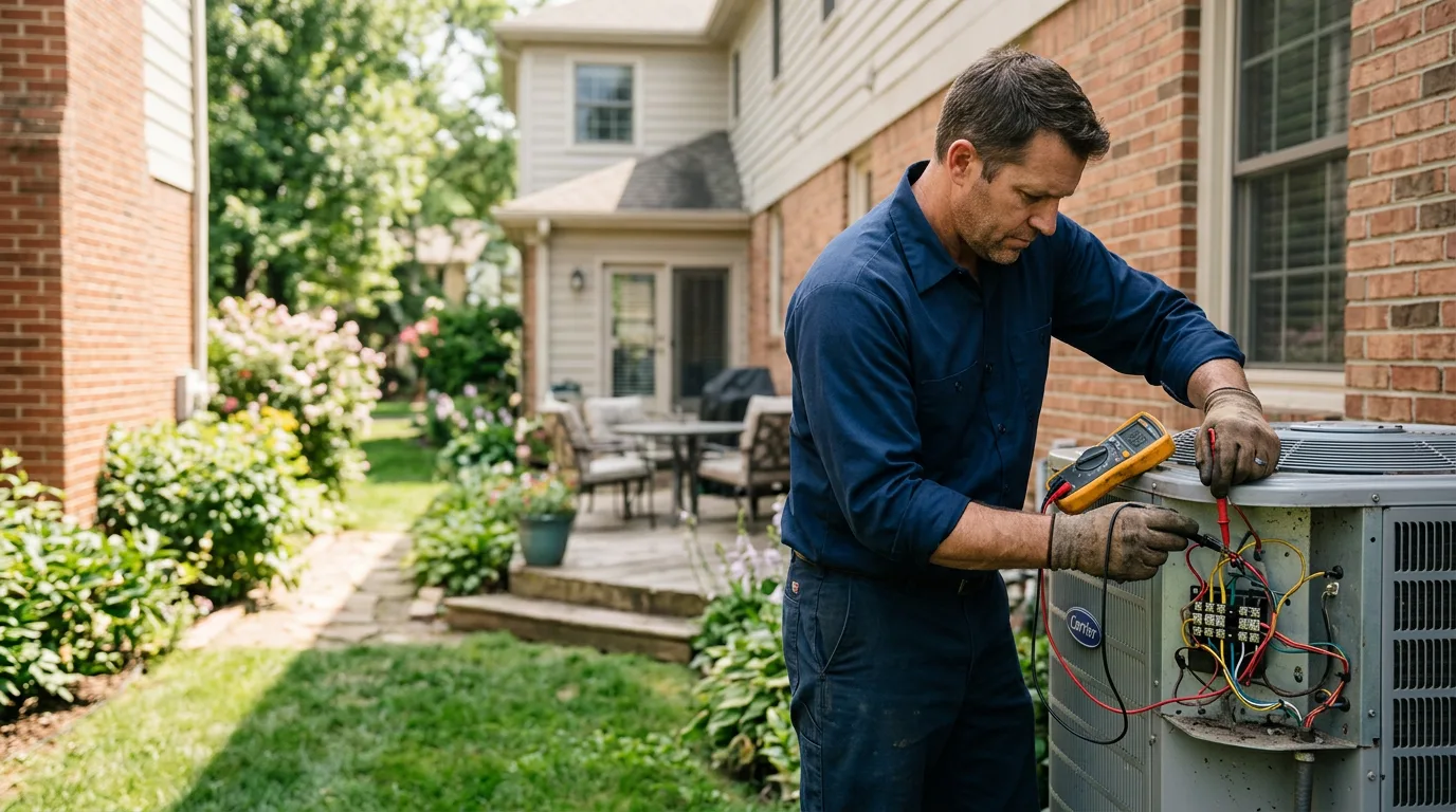 HVAC technician working near Talmoon, MN